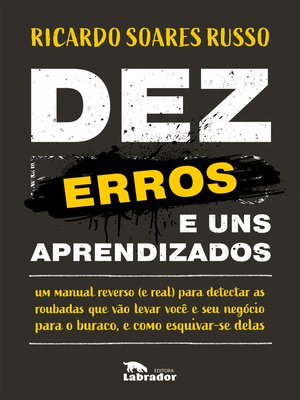 cover image of Dez erros e uns aprendizados